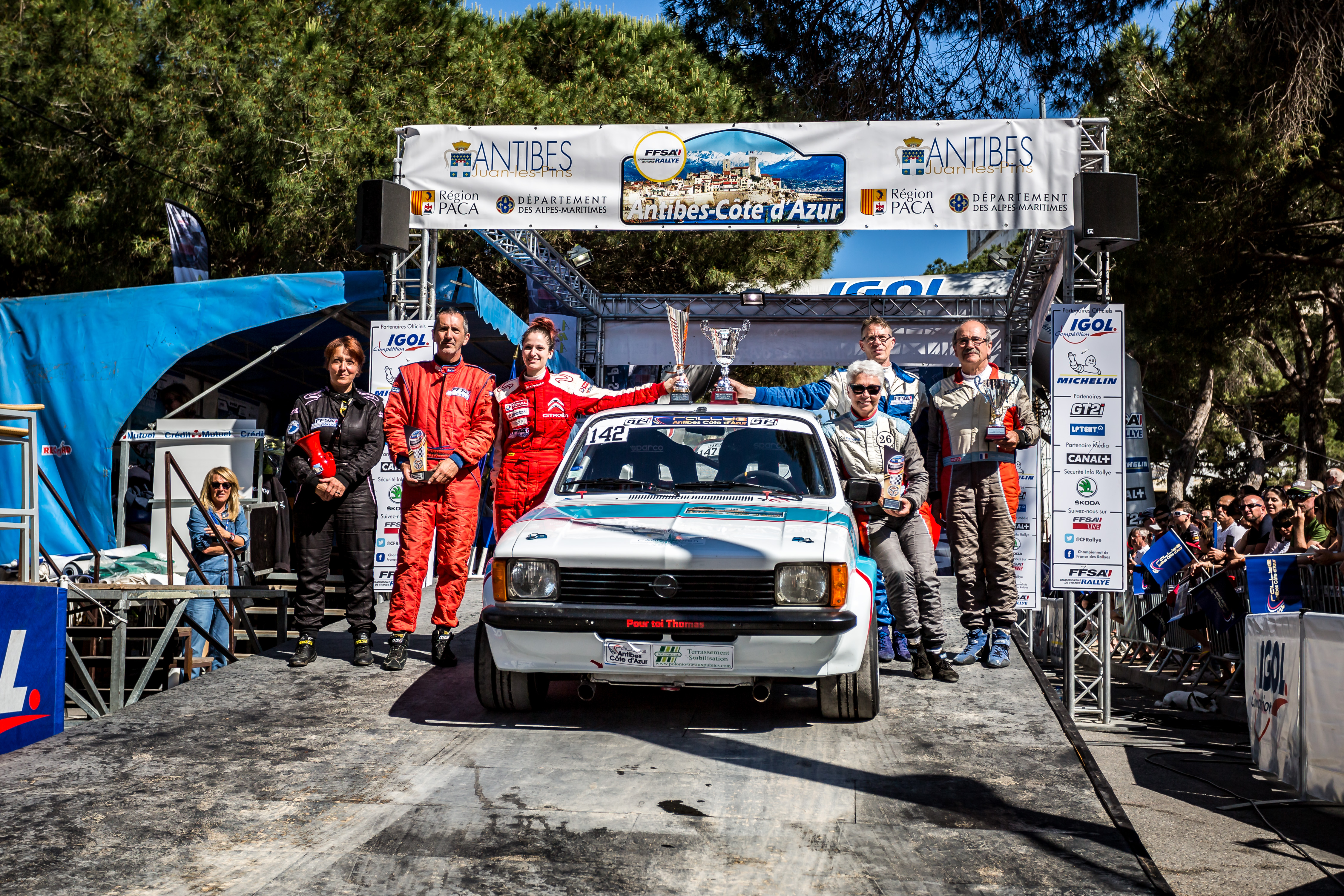 VHC podium ambiance during the 2018 French rally championship, rallye d'Antibes Cote D'Azur from May 18 to 20  at Antibes, France - Photo Thomas Fenetre / DPPI