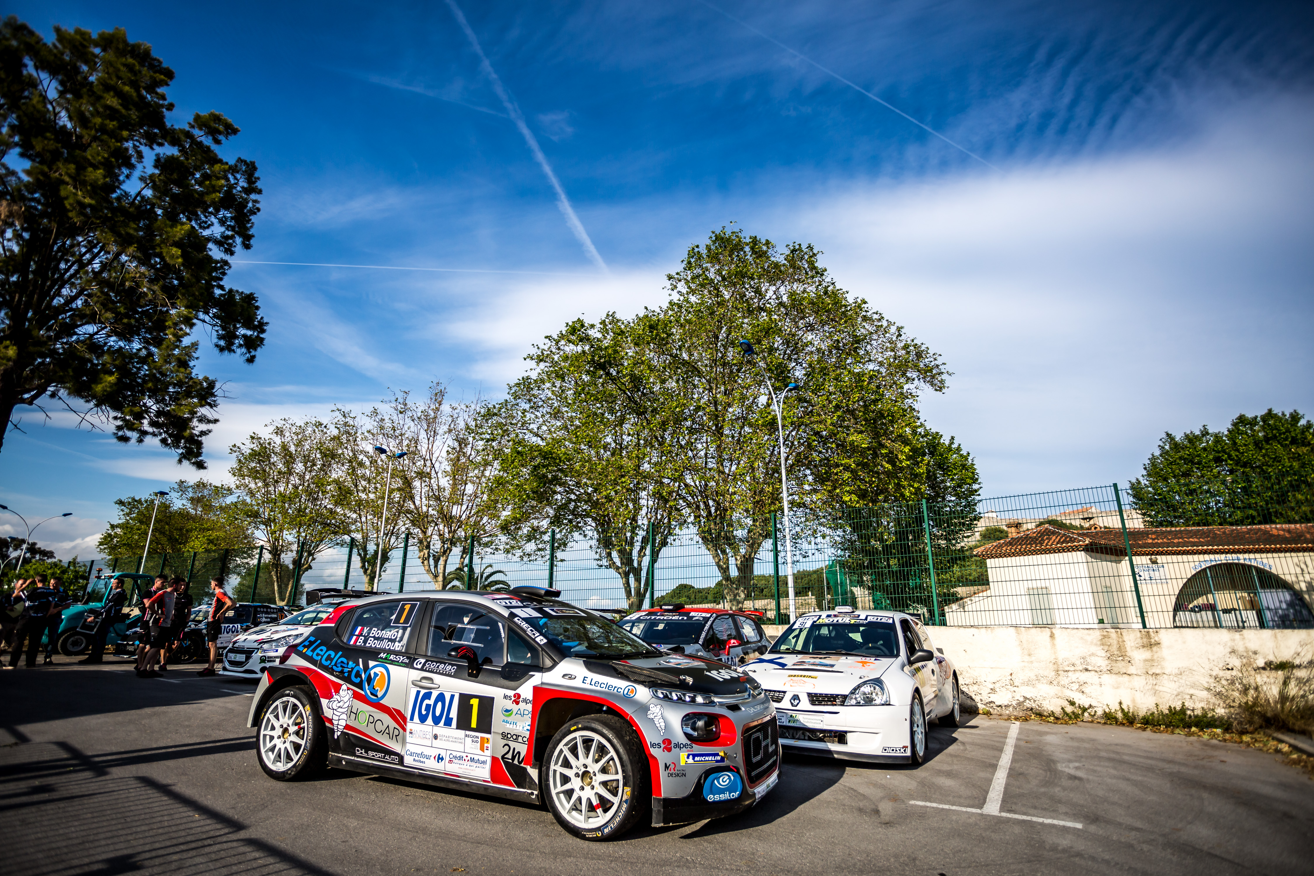 01 BONATO Yoann et BOULLOUD Benjamin, Citroen C3 R5, ambiance during the 2019 French rally championship, rallye d'Antibes from May 17 to 19  at Antibes, France - Photo Thomas Fenetre / DPPI