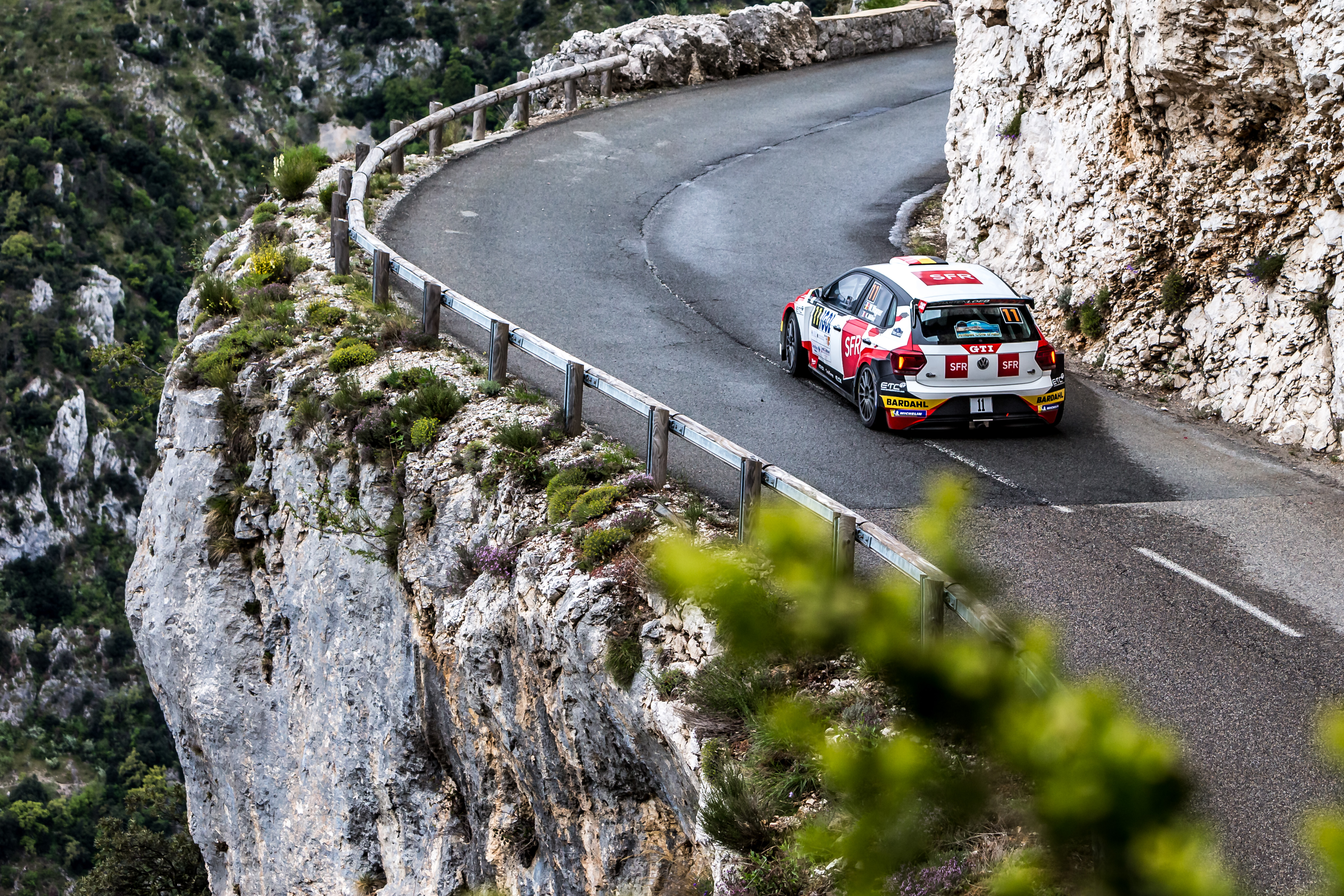 11 WAGNER William et MILLET Kevin, Volkswagen Polo R5, action during the 2019 French rally championship, rallye d'Antibes from May 17 to 19  at Antibes, France - Photo Thomas Fenetre / DPPI