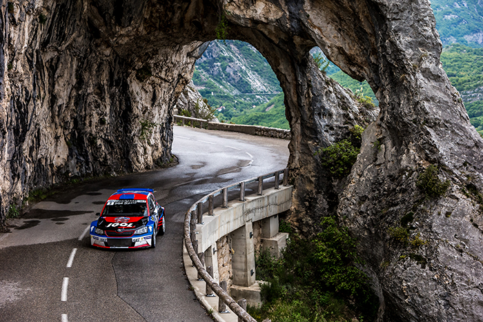 09 ROUILLARD Patrick et GAMBONI Cédric, Skoda Fabia R5, action during the 2019 French rally championship, rallye d'Antibes from May 17 to 19  at Antibes, France - Photo Thomas Fenetre / DPPI
