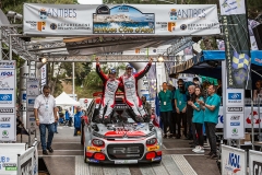 ROSSEL Yohan et FULCRAND Benoît, Citroën C3 R5, podium ambiance during the 2019 French rally championship, rallye d'Antibes from May 17 to 19  at Antibes, France - Photo Thomas Fenetre / DPPI