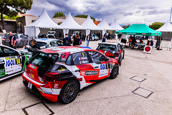 05 CIAMIN Nicolas, ROCHE Yannick, Volkswagen Polo GTI Rally2, ambiance during the Rallye Antibes Côte d’Azur 2023, 3rd round of the Championnat de France des Rallyes 2023, from May 19 to 20 in Juan-Les-Pains, France - Photo Bastien Roux / DPPI
