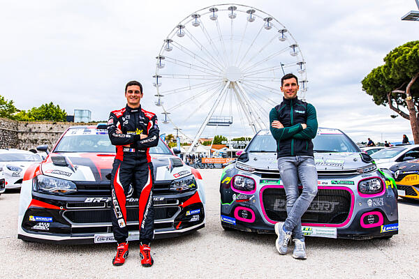 CIAMIN Nicolas, ROCHE Yannick, Volkswagen Polo GTI Rally2, CAMILLI Eric , DE LA HAYE Thibaut, Citroën C3 Rally2, portrait during the Rallye Antibes Côte d’Azur 2023, 3rd round of the Championnat de France des Rallyes 2023, from May 19 to 20 in Juan-Les-Pains, France - Photo Bastien Roux / DPPI