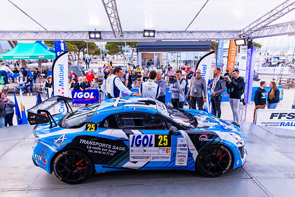 25 HAUT LABOURDETTE Romain, TARDITO Fabien, Alpine A110 RGT, ambiance during the Rallye Antibes Côte d’Azur 2023, 3rd round of the Championnat de France des Rallyes 2023, from May 19 to 20 in Juan-Les-Pains, France - Photo Bastien Roux / DPPI
