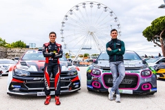 CIAMIN Nicolas, ROCHE Yannick, Volkswagen Polo GTI Rally2, CAMILLI Eric , DE LA HAYE Thibaut, Citroën C3 Rally2, portrait during the Rallye Antibes Côte d’Azur 2023, 3rd round of the Championnat de France des Rallyes 2023, from May 19 to 20 in Juan-Les-Pains, France - Photo Bastien Roux / DPPI