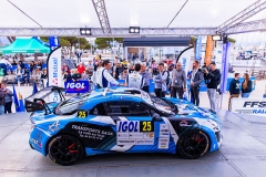 25 HAUT LABOURDETTE Romain, TARDITO Fabien, Alpine A110 RGT, ambiance during the Rallye Antibes Côte d’Azur 2023, 3rd round of the Championnat de France des Rallyes 2023, from May 19 to 20 in Juan-Les-Pains, France - Photo Bastien Roux / DPPI