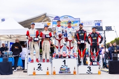 BONATO Yoann, BOULLOUD Benjamin, Citroën C3 Rally2, MARGAILLAN Hugo, MARSAULT Laetitia, Citroën C3 Rally2, CIAMIN Nicolas, ROCHE Yannick, Volkswagen Polo GTI Rally2, portrait during the Rallye Antibes Côte d’Azur 2023, 3rd round of the Championnat de France des Rallyes 2023, from May 19 to 20 in Juan-Les-Pains, France - Photo Bastien Roux / DPPI